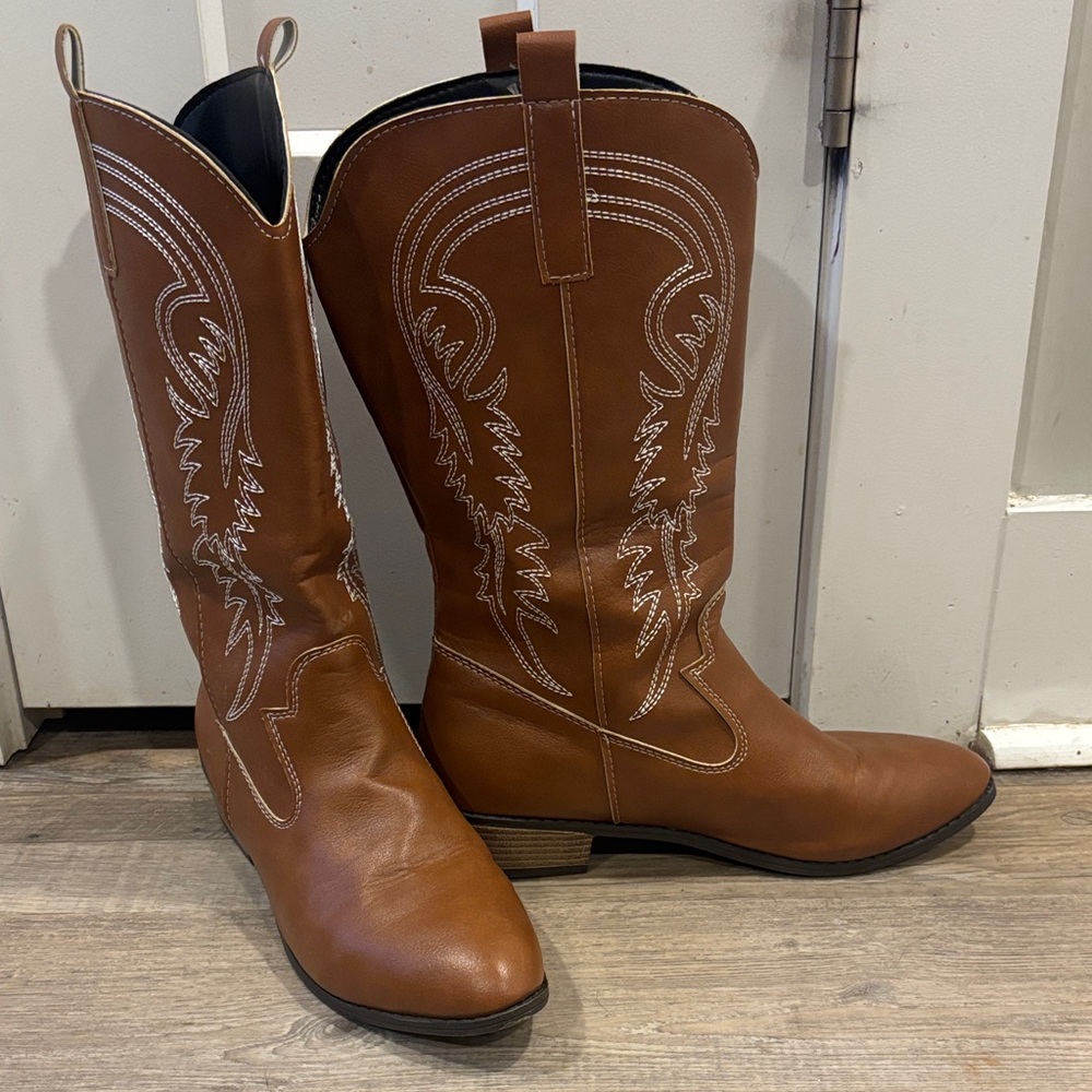 Brown Western Cowboy Boots